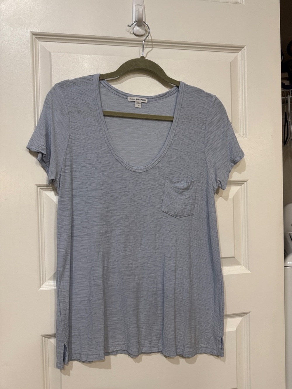 Standard James Perse Everyday Scoop Neck Pocket Tee